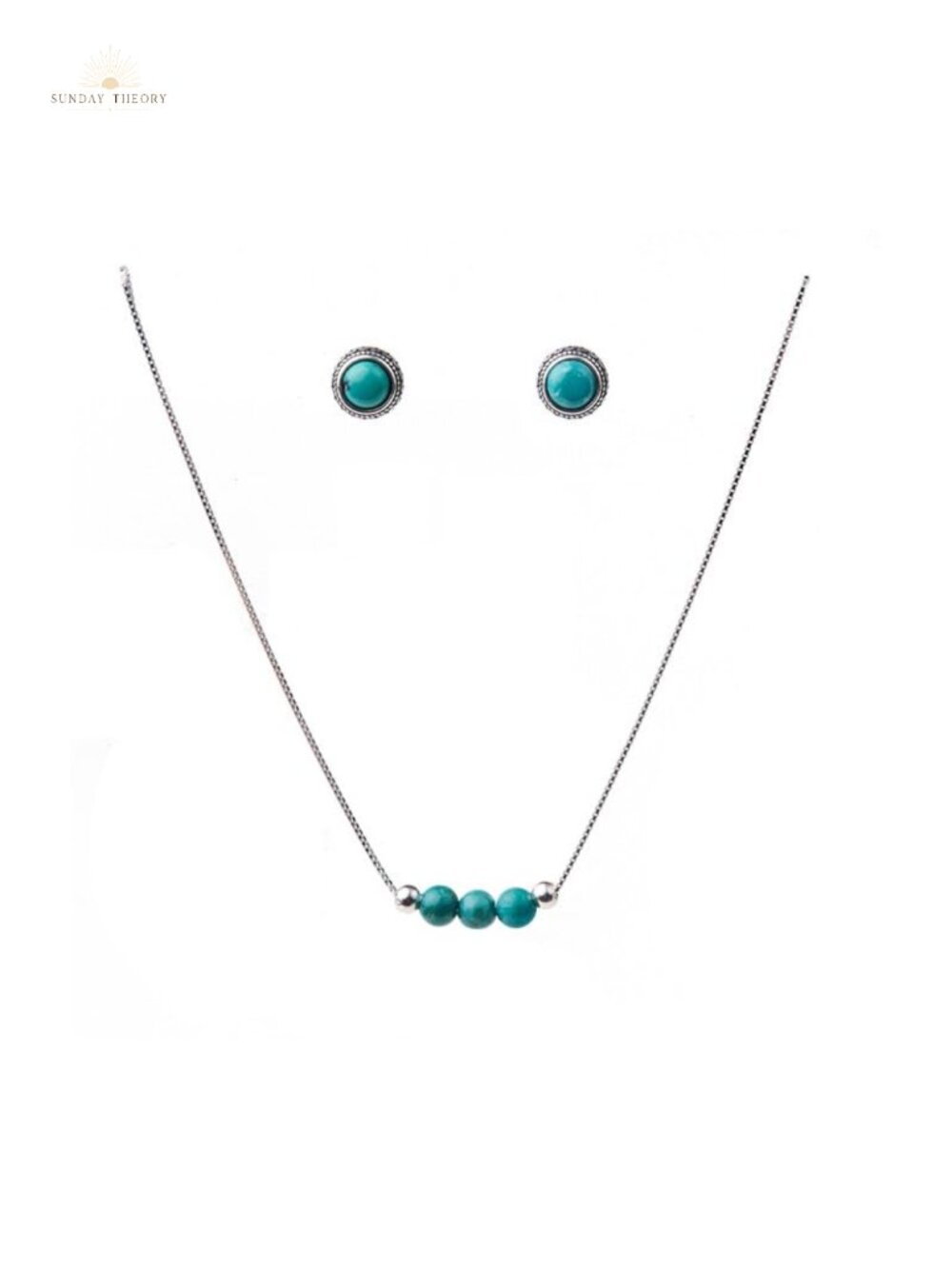 925 Sterling Silver Turquoise Choker Necklace Adjustable Handmade Gemstone